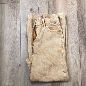 Urban Outfitters women’s Tan Flare wide legs Jeans